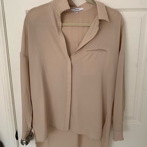 Nordstrom Lush Beige Tan Blouse